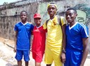 10 Schulsportfest von links nach rechts Izuchukwu - Iruoma - Tochukwu - Okwudili
