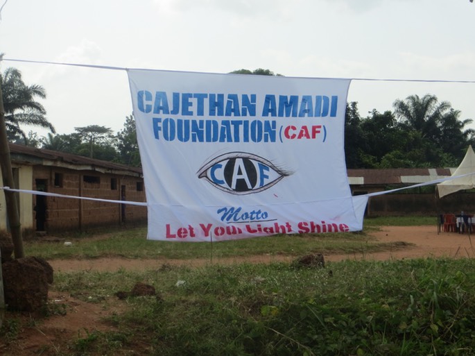 die Cajethan Amadi Foundation heißt uns willkommen